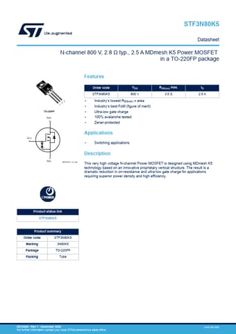 Datasheet Preview Page 1