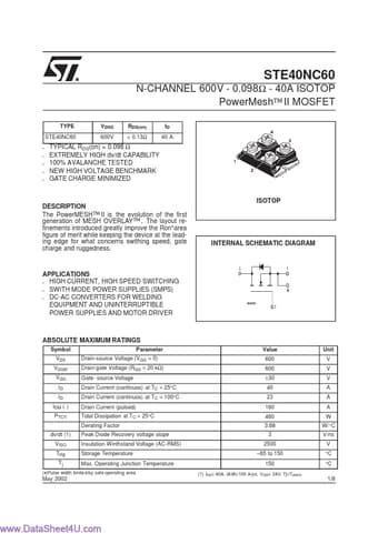  Datasheet Preview Page 1