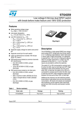  Datasheet Preview Page 1