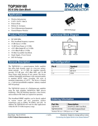  Datasheet Preview Page 1