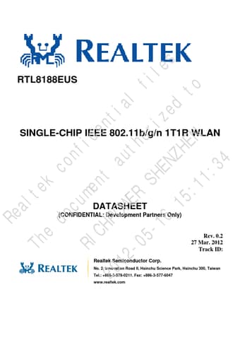  Datasheet Preview Page 1