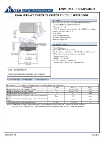  Datasheet Preview Page 1