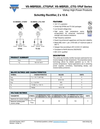  Datasheet Preview Page 1