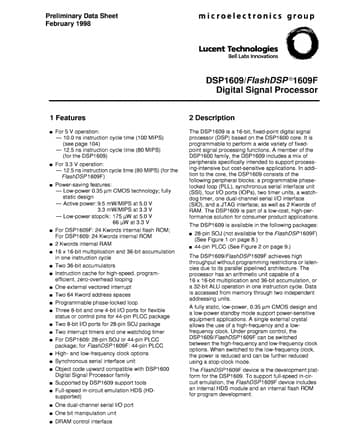  Datasheet Preview Page 1