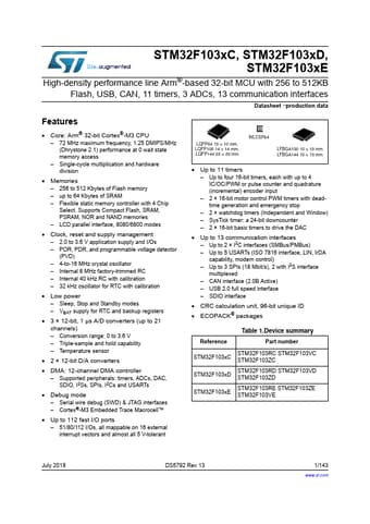  Datasheet Preview Page 1