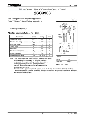  Datasheet Preview Page 1