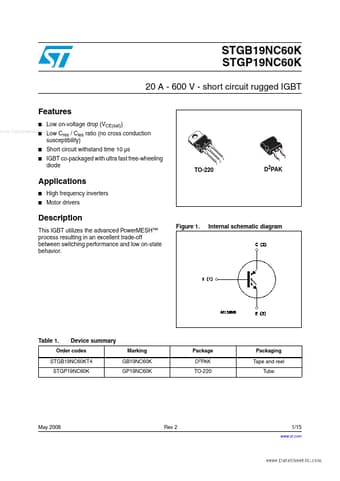  Datasheet Preview Page 1