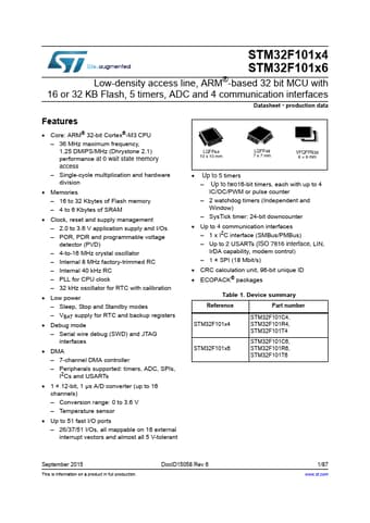  Datasheet Preview Page 1