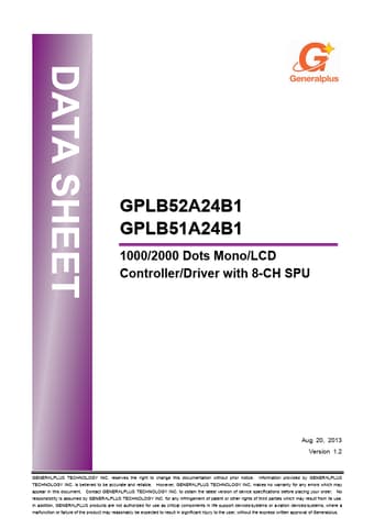  Datasheet Preview Page 1