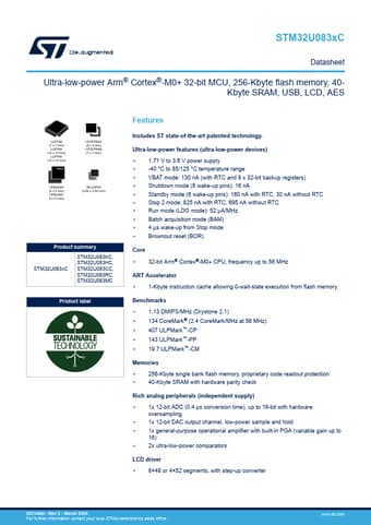  Datasheet Preview Page 1