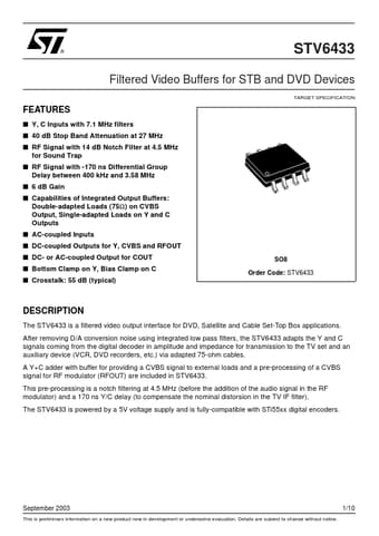  Datasheet Preview Page 1