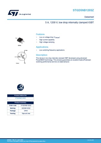 Datasheet Preview Page 1