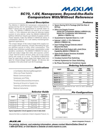  Datasheet Preview Page 1