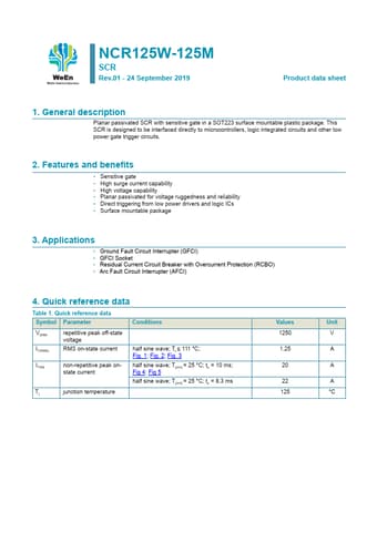  Datasheet Preview Page 1