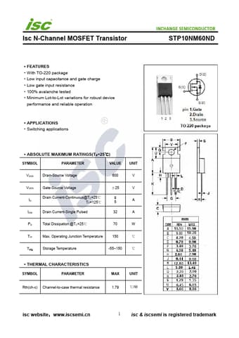  Datasheet Preview Page 1