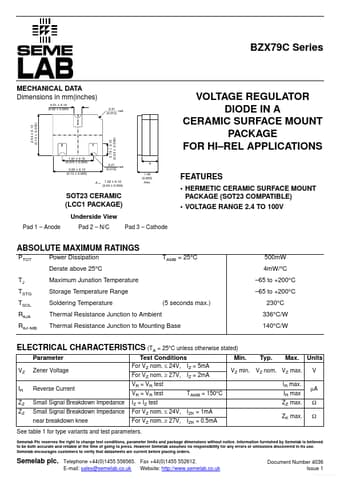  Datasheet Preview Page 1