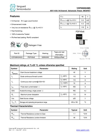  Datasheet Preview Page 1