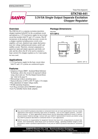 Datasheet Preview Page 1