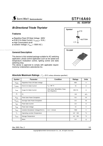  Datasheet Preview Page 1