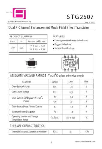  Datasheet Preview Page 1