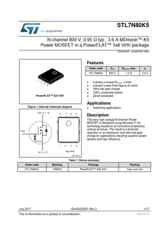  Datasheet Preview Page 1