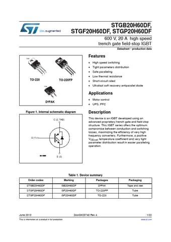  Datasheet Preview Page 1