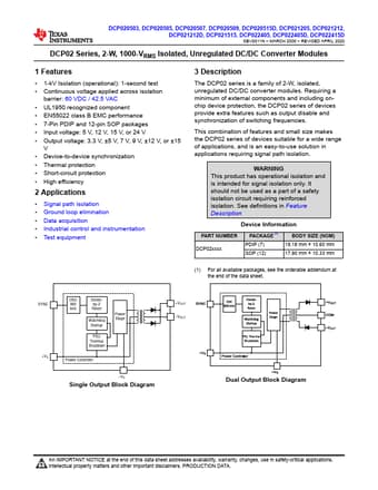  Datasheet Preview Page 1