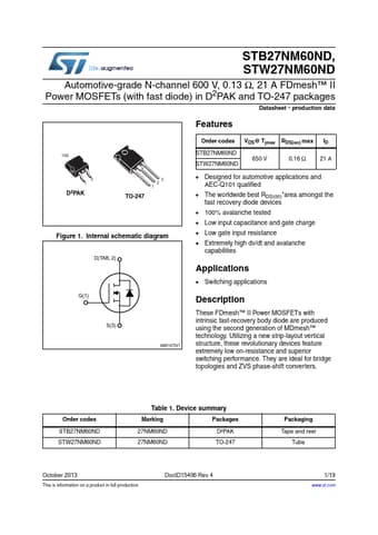  Datasheet Preview Page 1