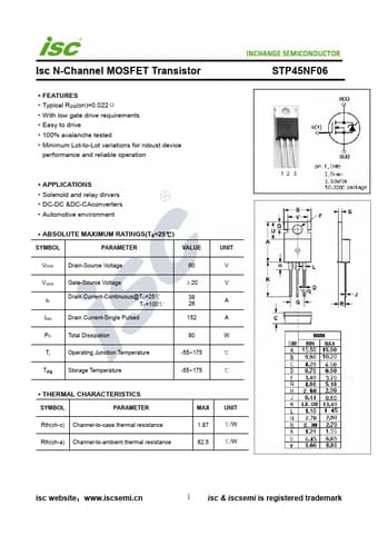  Datasheet Preview Page 1