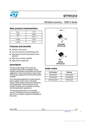  Datasheet Preview Page 1