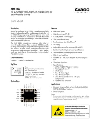  Datasheet Preview Page 1