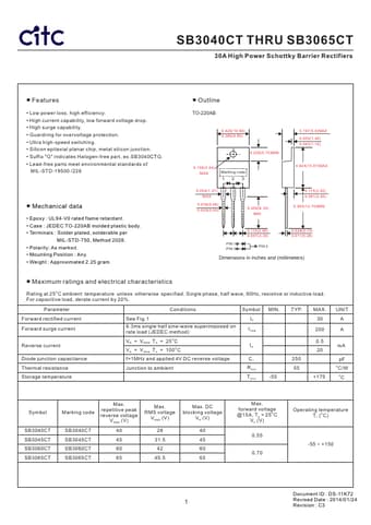  Datasheet Preview Page 1