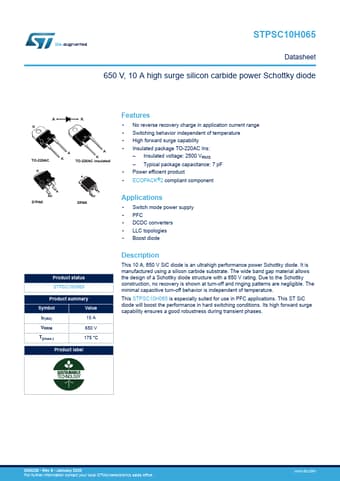  Datasheet Preview Page 1