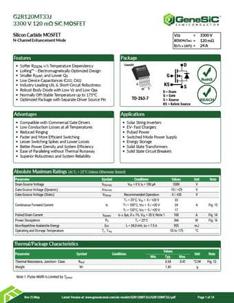  Datasheet Preview Page 1
