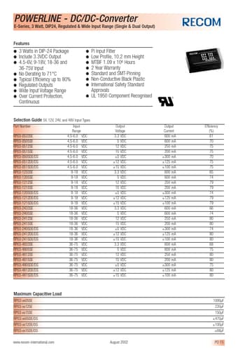  Datasheet Preview Page 1