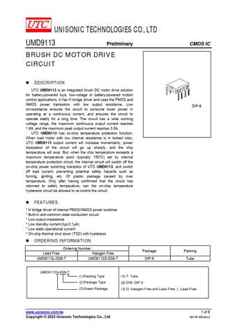  Datasheet Preview Page 1