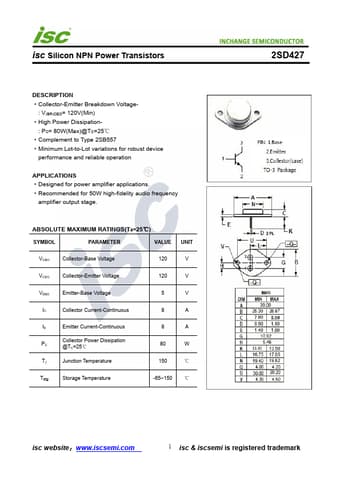  Datasheet Preview Page 1