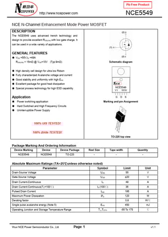  Datasheet Preview Page 1
