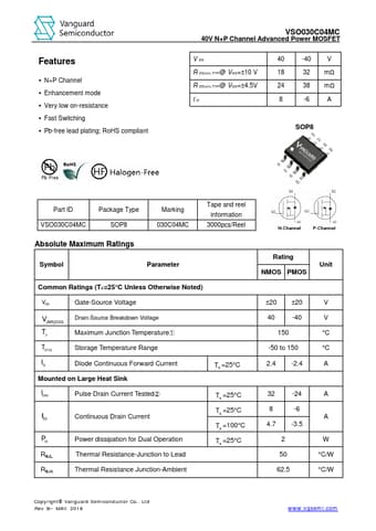  Datasheet Preview Page 1