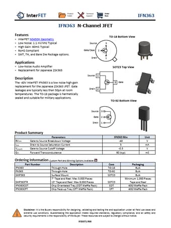  Datasheet Preview Page 1