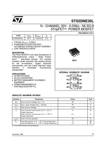  Datasheet Preview Page 1