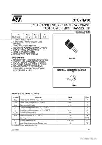  Datasheet Preview Page 1