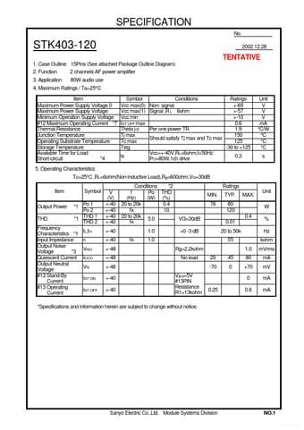  Datasheet Preview Page 1