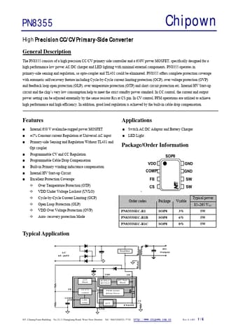  Datasheet Preview Page 1