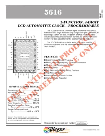  Datasheet Preview Page 1