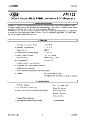  Datasheet Preview Page 1