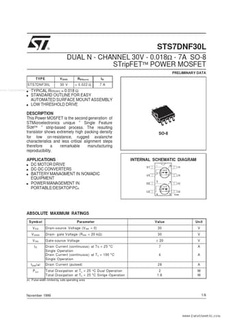  Datasheet Preview Page 1