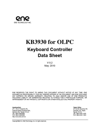  Datasheet Preview Page 1