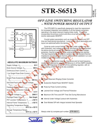  Datasheet Preview Page 1