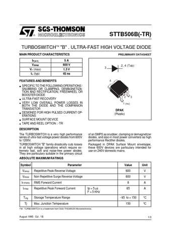  Datasheet Preview Page 1